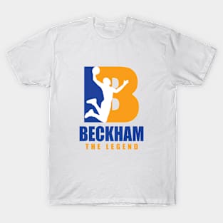 Beckham Custom Player Basketball Your Name The Legend T-Shirt